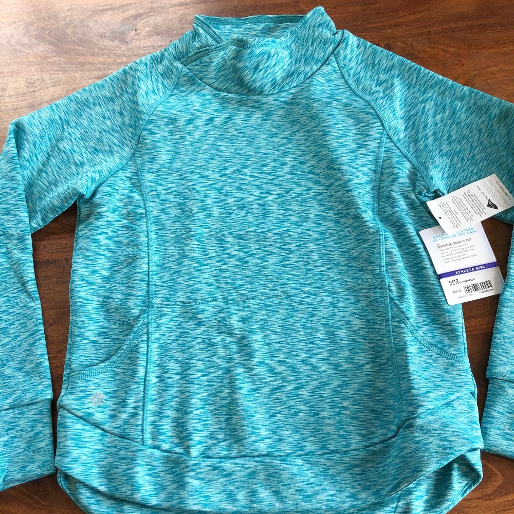 NWT Athleta Girl $58  Spacedye Sport It Top-  L12